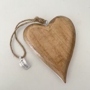 Demdaco "Lift the spirit" Wooden Heart Decoration Hanging Ornament